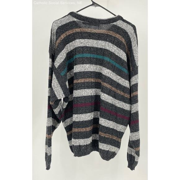 David Taylor Multicolor Men's Vintage 90's Sweater 100% Acrylic - Size XL - Picture 3 of 4